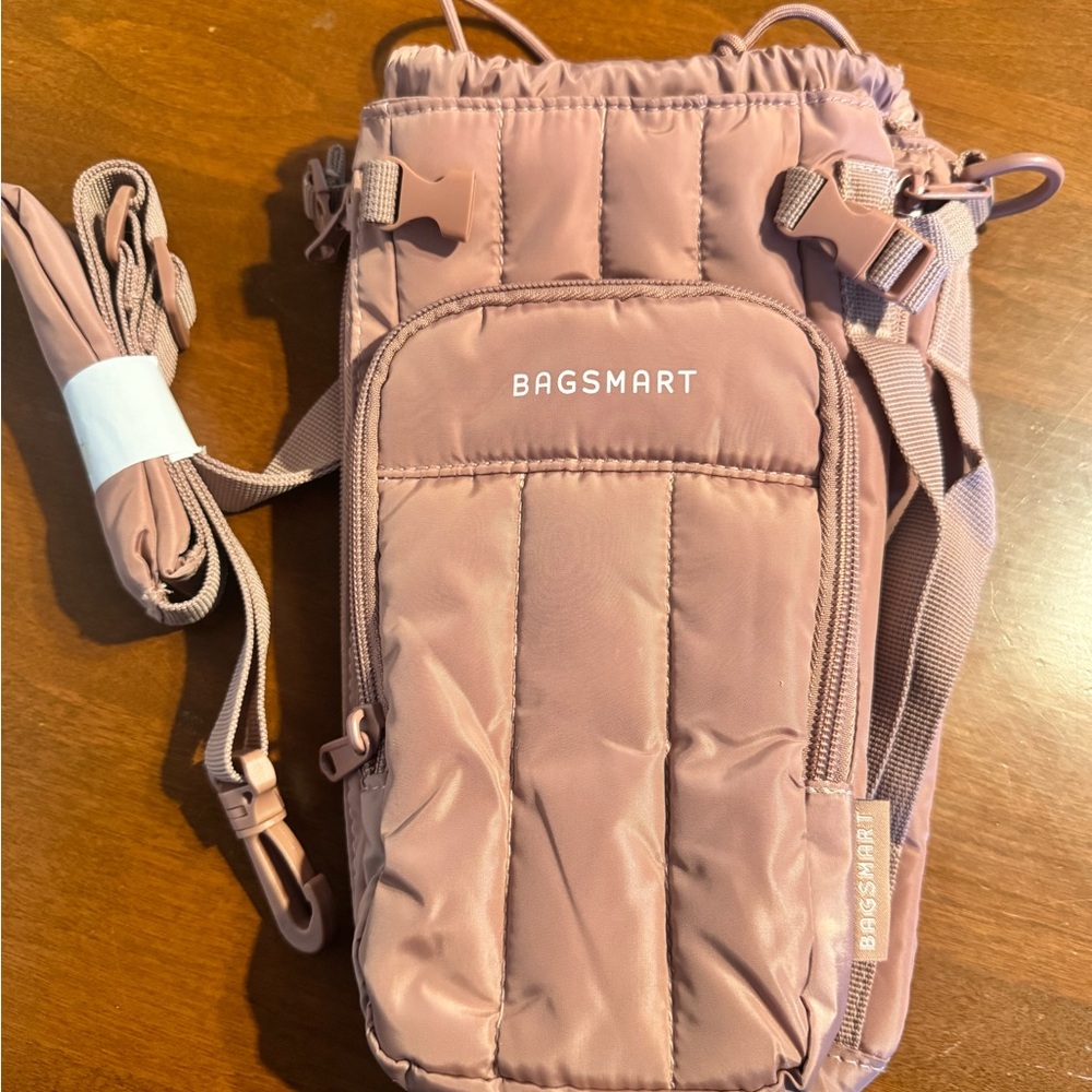 Bagsmart Pink Water Bottle Carrier Bag